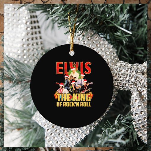 Christmas Santa Elvis Presley The King Of Rock N Roll Signatures Ornament Christmas