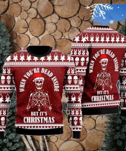 Christmas Skull Ugly Sweater For Men And Women
