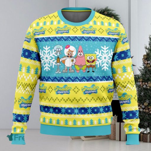 Christmas Spongebob Nickelodeon Ugly Christmas Sweaters 3D Super Hot