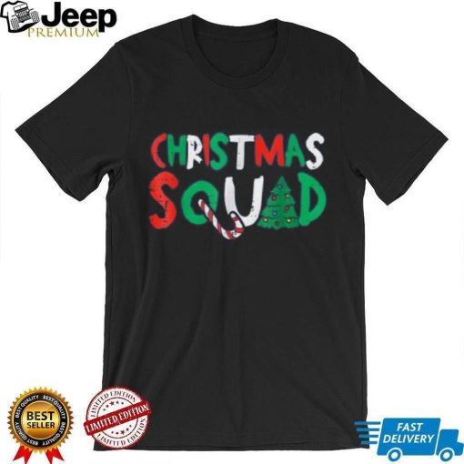 Christmas Squad Family Group Matching Funny Santa Elf Shirt