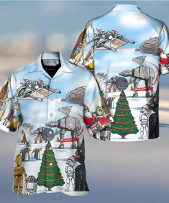 Christmas Star Wars Cartoon Christmas Funny Hawaiian Shirt