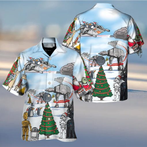 Christmas Star Wars Cartoon Christmas Funny Hawaiian Shirt