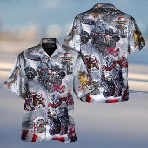 Christmas Star Wars Celebrates the Holidays With The Mandalorian & Baby Yoda Hawaiian Shirt