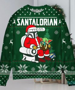 Christmas Star Wars Funny The Santalorian Star Wars Christmas Sweater Ugly Christmas Sweater