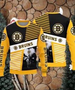 Christmas Sweater Boston Bruins Skull Pattern Limited Edition 3D Sweater