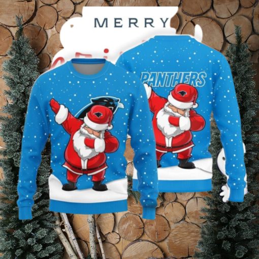 Christmas Sweater Carolina Panthers Dab Santa Limited Edition 3D Sweater