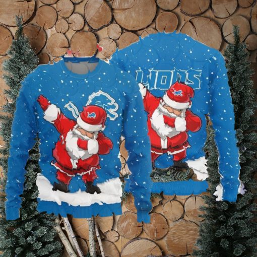 Christmas Sweater Detroit Lions Dab Santa Limited Edition 3D Sweater