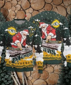 Christmas Sweater Green Bay Packers Christmas Funny DJ Santa Limited Edition 3D Sweater