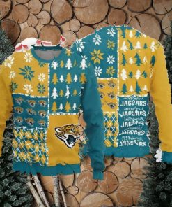 Christmas Sweater Jacksonville Jaguars Christmas Pine Trees Pattern Limited Edition 3D Sweater