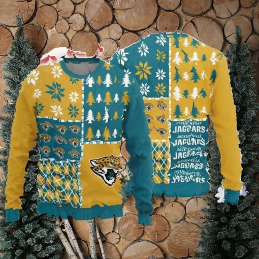 Christmas Sweater Jacksonville Jaguars Christmas Pine Trees Pattern Limited Edition 3D Sweater