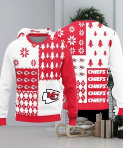 Christmas Sweater Kansas City Chiefs Christmas Pine Trees Pattern Limited Edition 3D Sweater