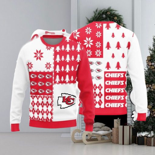 Christmas Sweater Kansas City Chiefs Christmas Pine Trees Pattern Limited Edition 3D Sweater