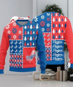 Christmas Sweater Los Angeles Dodgers Christmas Pine Trees Pattern Limited Edition 3D Sweater