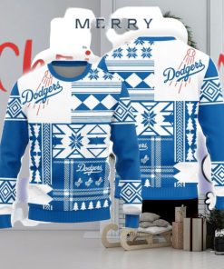 Christmas Sweater Los Angeles Dodgers Christmas Snowflakes Pattern Limited Edition 3D Sweater