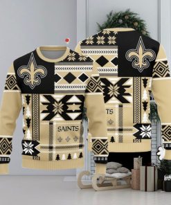 Christmas Sweater Orleans Saints Christmas Snowflakes Pattern Limited Edition 3D Sweater