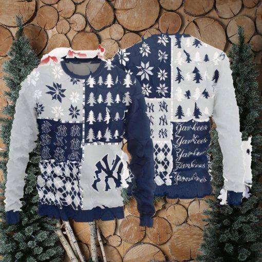 Christmas Sweater York Yankees Christmas Pine Trees Pattern Limited Edition 3D Sweater