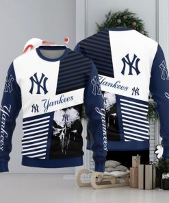 Christmas Sweater York Yankees Skull Pattern Limited Edition 3D Sweater