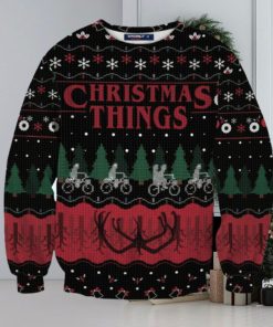 Christmas Things Unisex Wool Sweater Ugly Christmas Sweater 3D