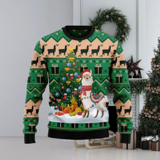 Christmas Tree Llama Ugly Christmas Sweater Gift For Men And Women