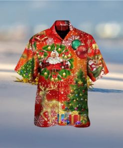 Christmas Tree Red Light Hawaiian Shirt