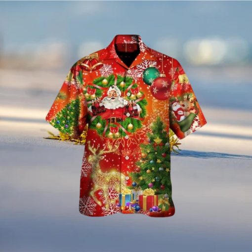 Christmas Tree Red Light Hawaiian Shirt