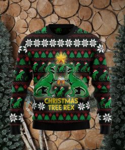 Christmas Tree Rex Ugly Christmas Sweater Gift Men Women