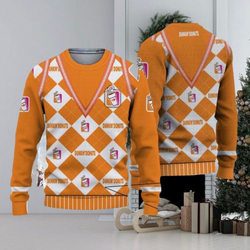 Christmas Ugly Sweater 3D For Men And Women Dunkin’ Donuts