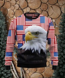 Christmas Ugly Sweater Bald Eagle Funny Gift For Men And Women