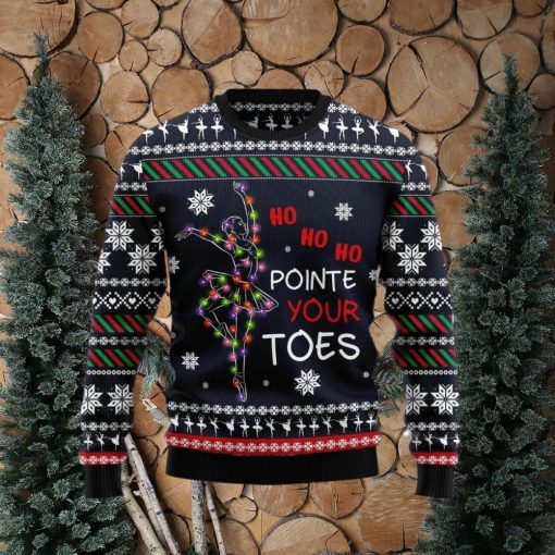 Christmas Ugly Sweater Ballet Pointe Your Toes Funny Gift For Men And Women