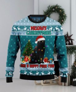 Christmas Ugly Sweater Black Cat Meomy Christmas Happy Purr Year Funny Sweater Gift For Men And Women