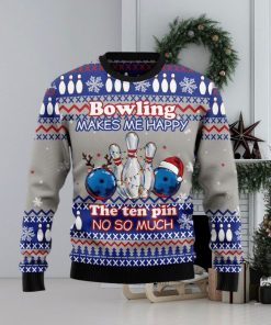 Christmas Ugly Sweater Bowling Merry Christmas Funny Sweater Gift For Men And Women