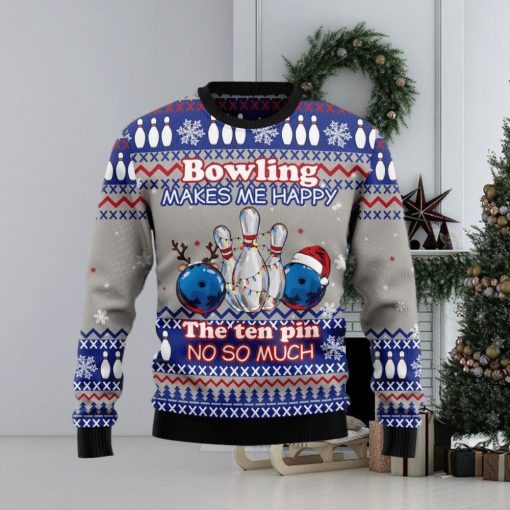 Christmas Ugly Sweater Bowling Merry Christmas Funny Sweater Gift For Men And Women