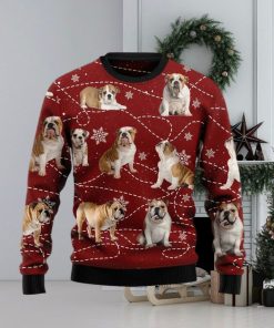 Christmas Ugly Sweater Bulldog Xmas Funny Sweater Gift For Men And Women