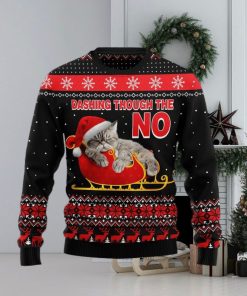 Christmas Ugly Sweater Cat Dashing Funny Sweater Gift For Men And Women