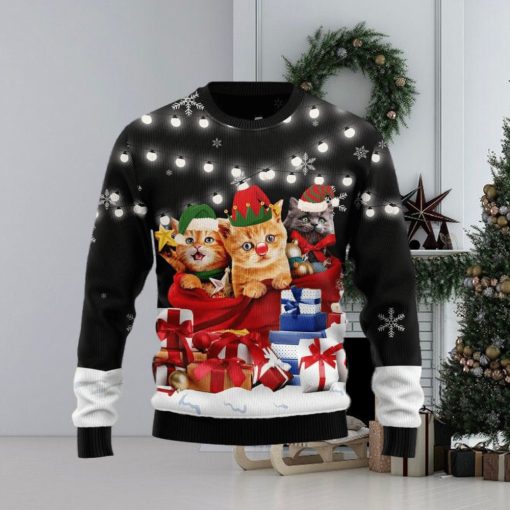 Christmas Ugly Sweater Cat Gifts Noel Funny Sweater Gift For Men And Women