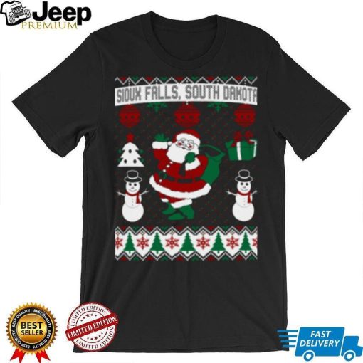 Christmas Ugly Sweater Sioux Falls South Dakota’ Men’s Ringer T Shirt