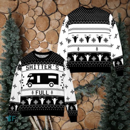 Christmas Vacation Shitters Black Ugly Christmas Sweaters Style Gift