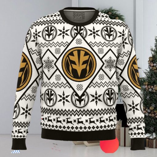 Christmas White Ranger Power Rangers Ugly Christmas Sweater