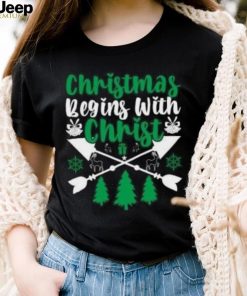 Christmas beging with Christ icon Christmas T Shirt