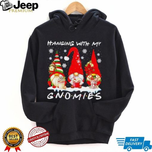 Christmas hanging with my gnomies funny gnome lover xmas shirt