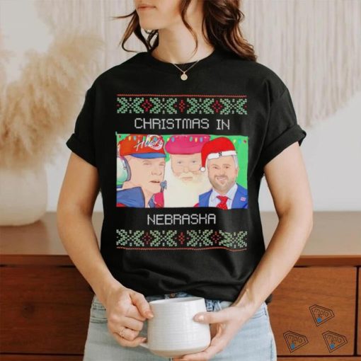 Christmas in Nebraska ugly Christmas shirt