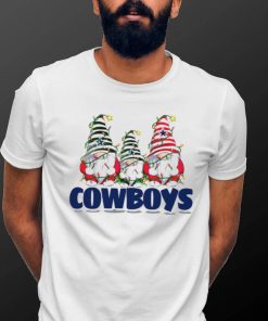 Christmas lights NFL Gnomes Dallas Cowboys football funny shirt