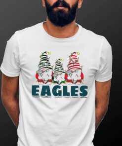 Christmas lights NFL Gnomes Philadelphia Eagles football funny shirt