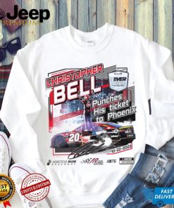 Christopher Bell 2023 4EVER 400 Presented Punches his ticket to Phoenix shirt