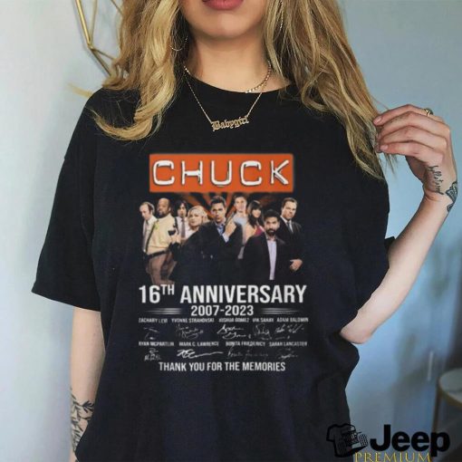 Chuck 16th Anniversary 2007 – 2023 Thank You For The Memories T Shirt