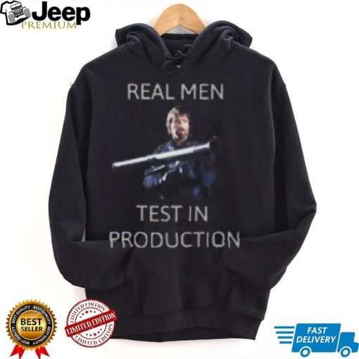 Chuck Norris Real Men Test in Production Essential T Shirt