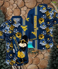 West Virginia Mountaineers Hawaiian Shirt Mickey Love Surfing Trending Summer Gift