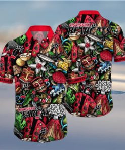 Cincinnati Bearcats NCAA3 Flower Hawaiian Shirt