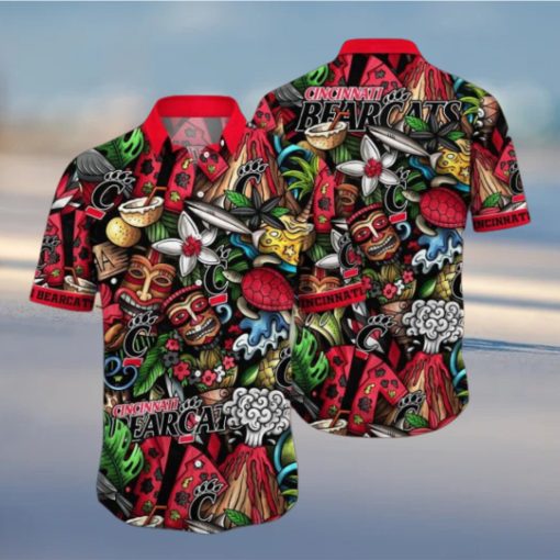 Cincinnati Bearcats NCAA3 Flower Hawaiian Shirt