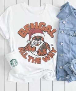Cincinnati Bengals Bengal All The Way Christmas Shirt